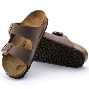 בירקנשטוק כפכפי נשים אריזונה מוקה זמש Birkenstock Arizona Birko Flor Nubuck Mocha