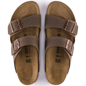 בירקנשטוק כפכפי נשים אריזונה מוקה זמש Birkenstock Arizona Birko Flor Nubuck Mocha