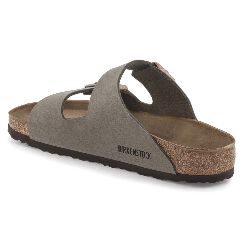 בירקנשטוק כפכפי נשים אריזונה אבן נובוק Birkenstock Arizona Birko Flor Nubuck Stone