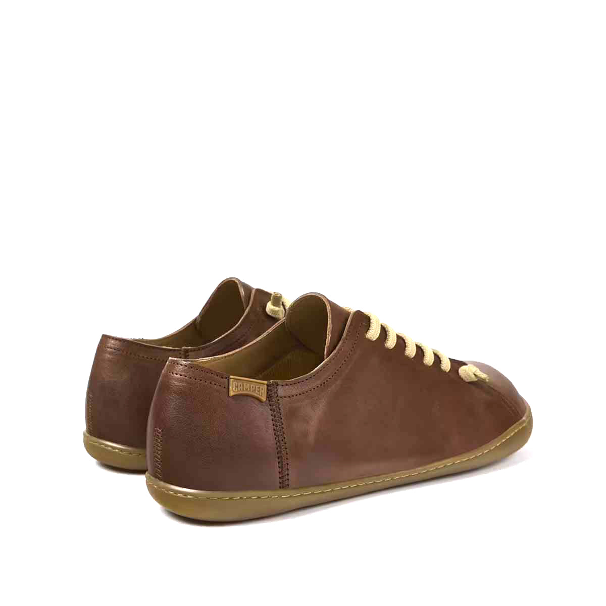Camper Peu Brown Leather Shoes for Men נעלי קמפר לגברים