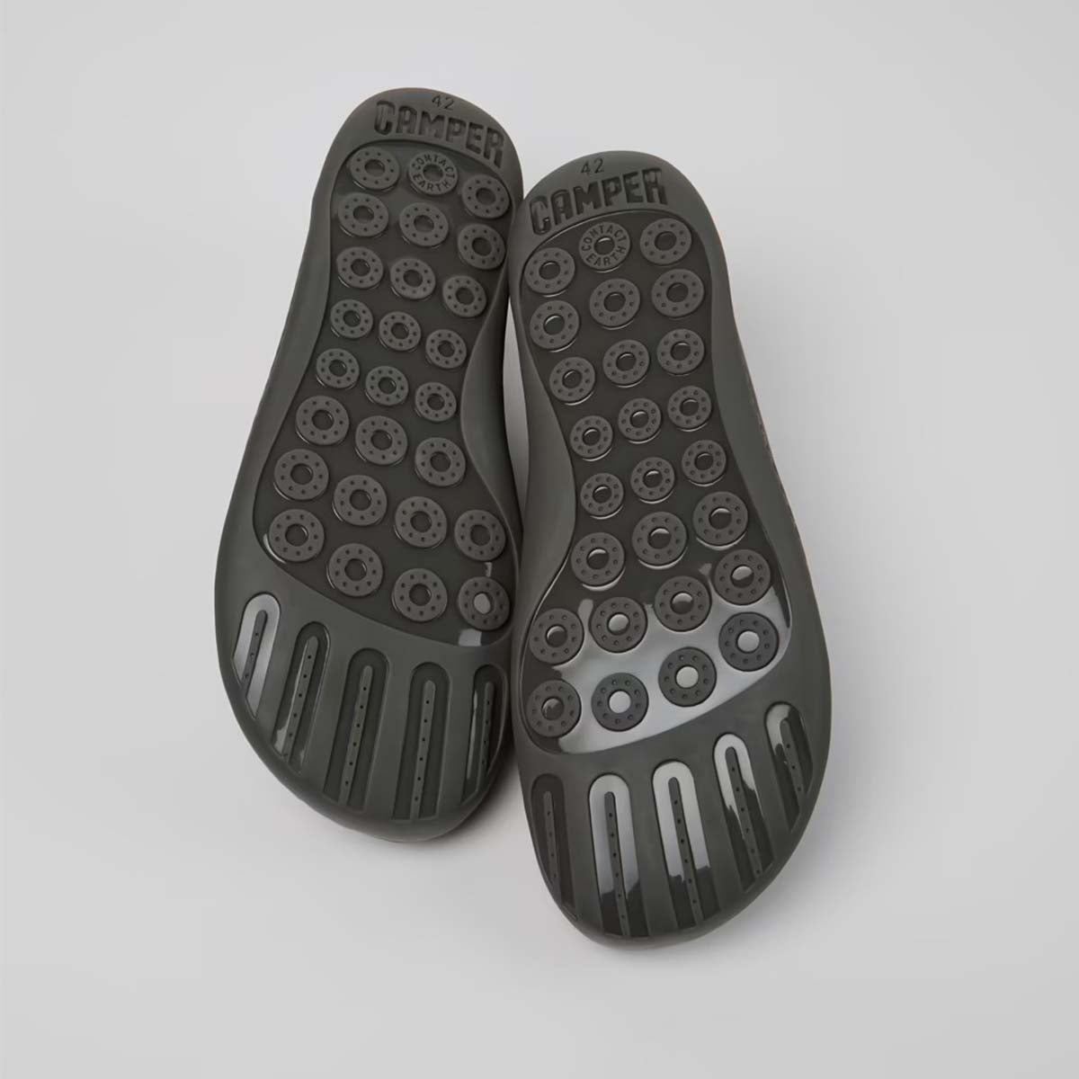 Camper Peu - Chrome Free Gray Nubuck and Leather Shoes for Men סניקרס קמפר לגברים