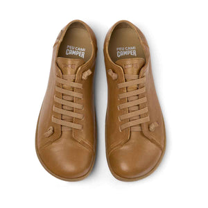 Camper Peu Brown Leather Shoes for Men סניקרס קמפר לגברים
