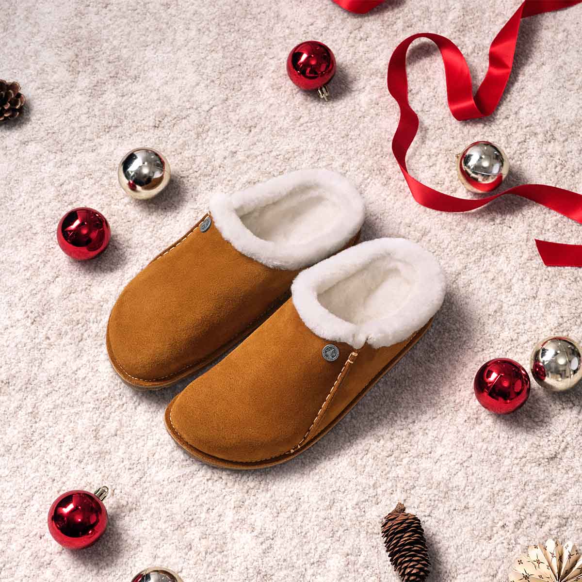 Birkenstock Zermatt Premium Mink כפכפי בירקנשטוק לגברים זרמאט פרווה מינק