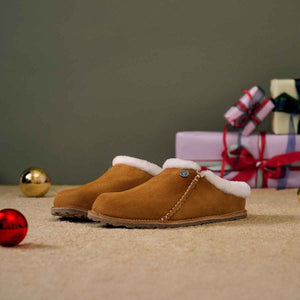 Birkenstock Zermatt Premium Mink כפכפי בירקנשטוק לגברים זרמאט פרווה מינק