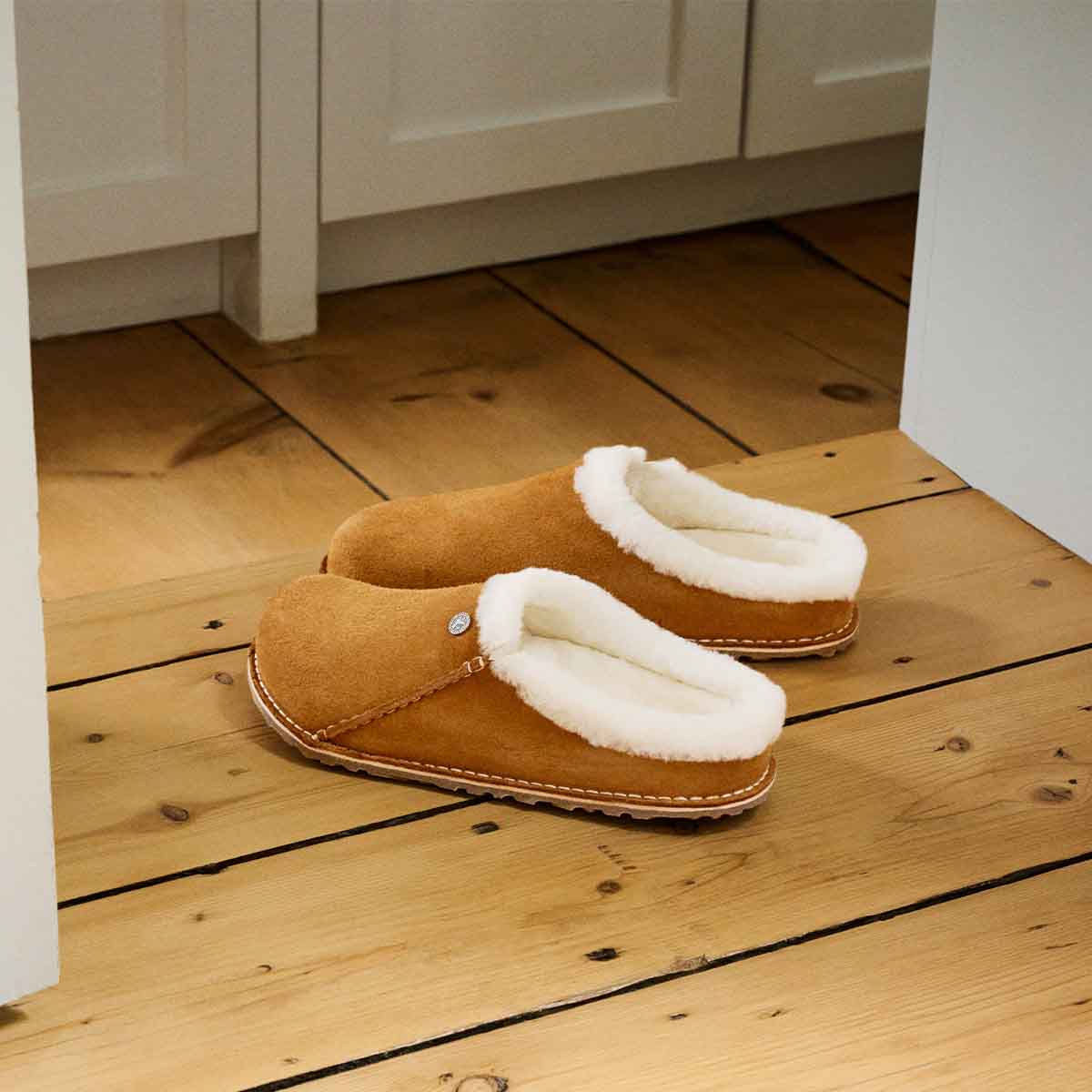 Birkenstock Zermatt Premium Mink כפכפי בירקנשטוק לגברים זרמאט פרווה מינק