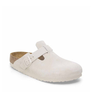 Birkenstock Boston BS Antique White בירקנשטוק כפכפי נשים בוסטון לבן עתיק