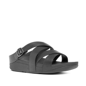 Fit Flop The Skinny Criss-Cross Slide Black כפכפי פיט פלופ