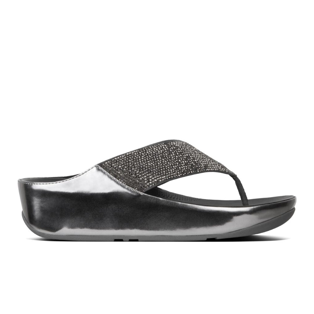 Fit Flop Crystall Metallic Pewter כפכפי פיט פלופ