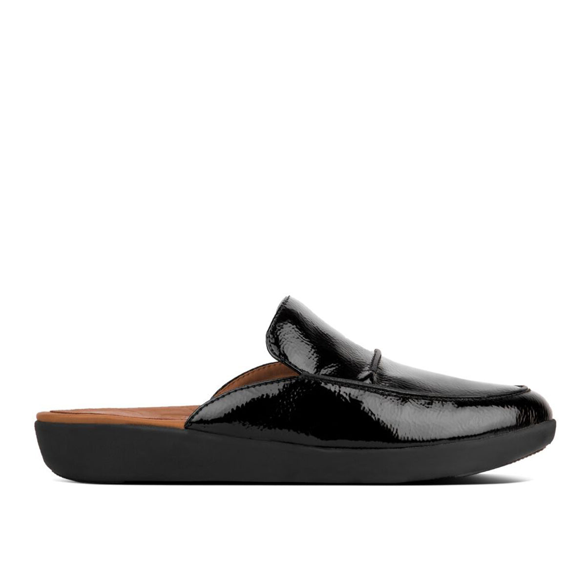 Fit Flop Serene Crinkle Patent Black כפכפי פיט פלופ