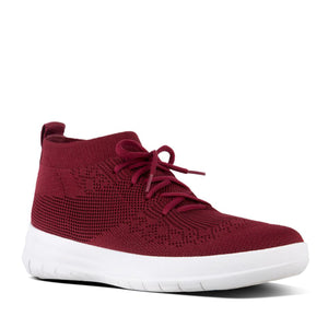 Fit Flop Uberknit Slip-On High Top Sneaker Berry נעלי פיט פלופ