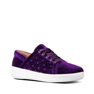 Fit Flop F-Sporty II Quilted Stars Purple Rain סניקרס נשים פיט פלופ