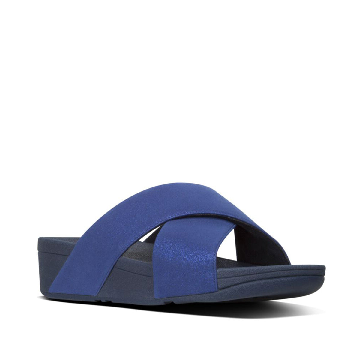 Fit Flop Lulu Shimmer Slide Midnight Navy כפכפי פיט פלופ