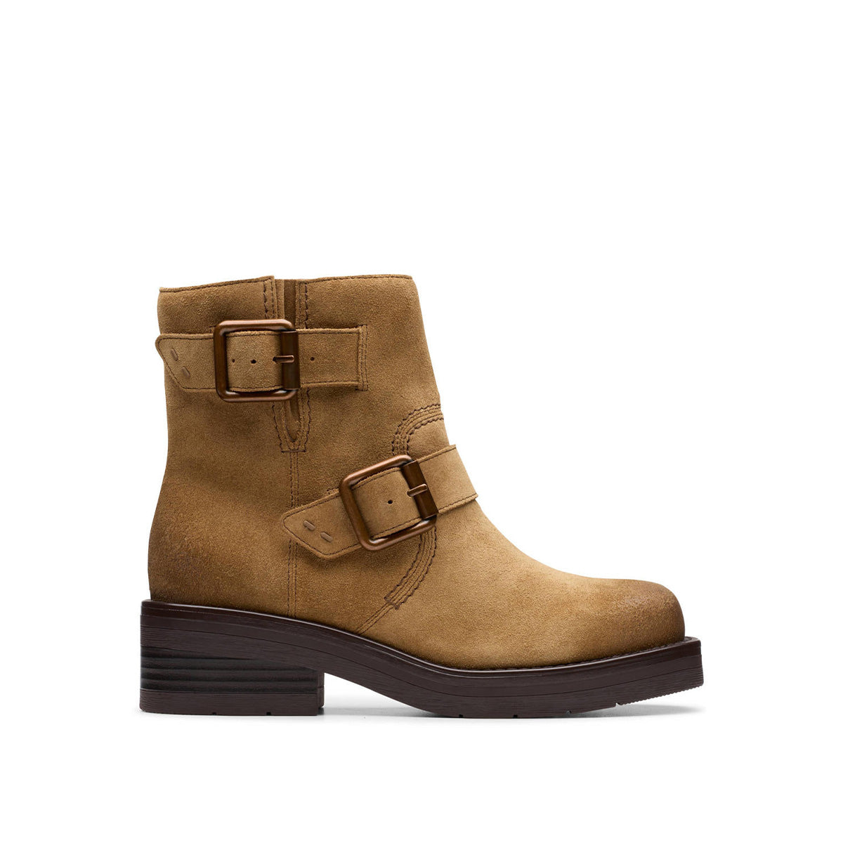 Clarks Rebelle Buckle Walnut מגפי קלארקס לנשים