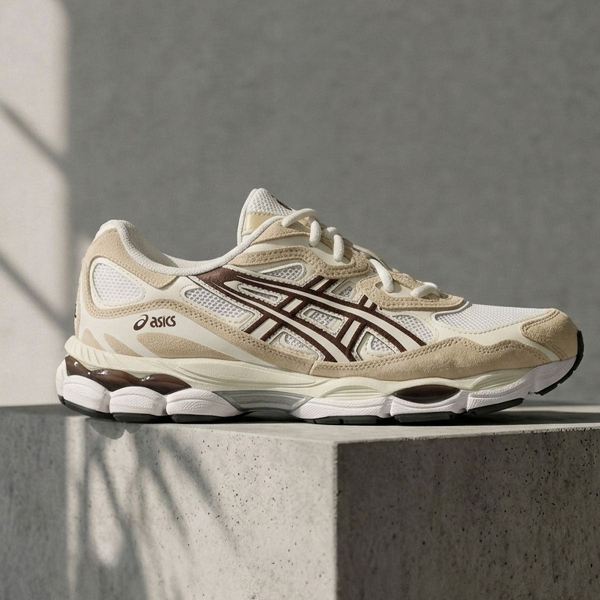 Asics Gel Nyc Unisex White Roasted Coffee סניקרס אסיקס יוניסקס