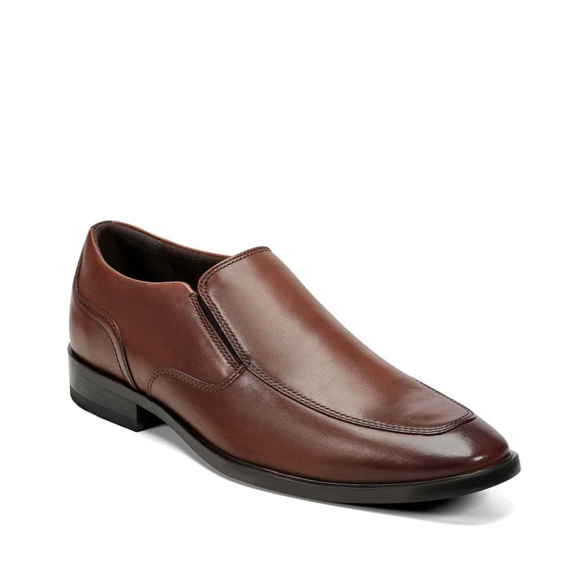 Rockport Men's Darrek Dress Apron Toe Slip On Shoes British Tan מוקסין רוקפורט גברים