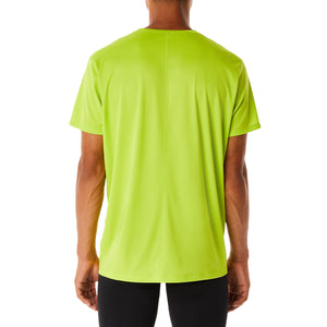 Asics Core Ss Top Men Lime Zest חולצת ריצה לגברים אסיקס