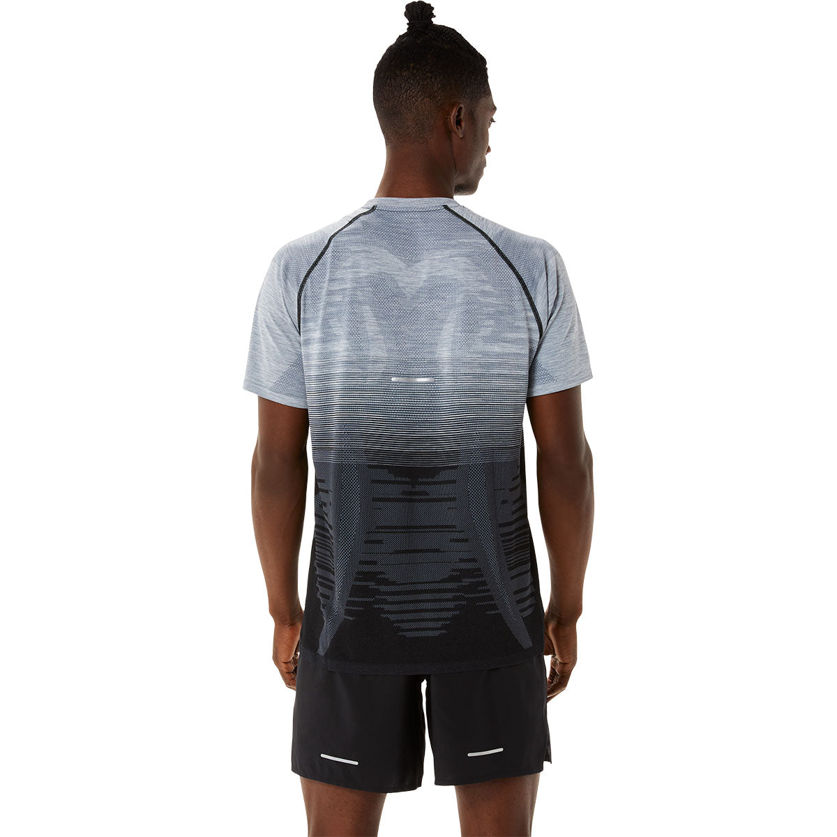 Asics Seamless Ls Top Black Grey חולצת אסיקס לגברים