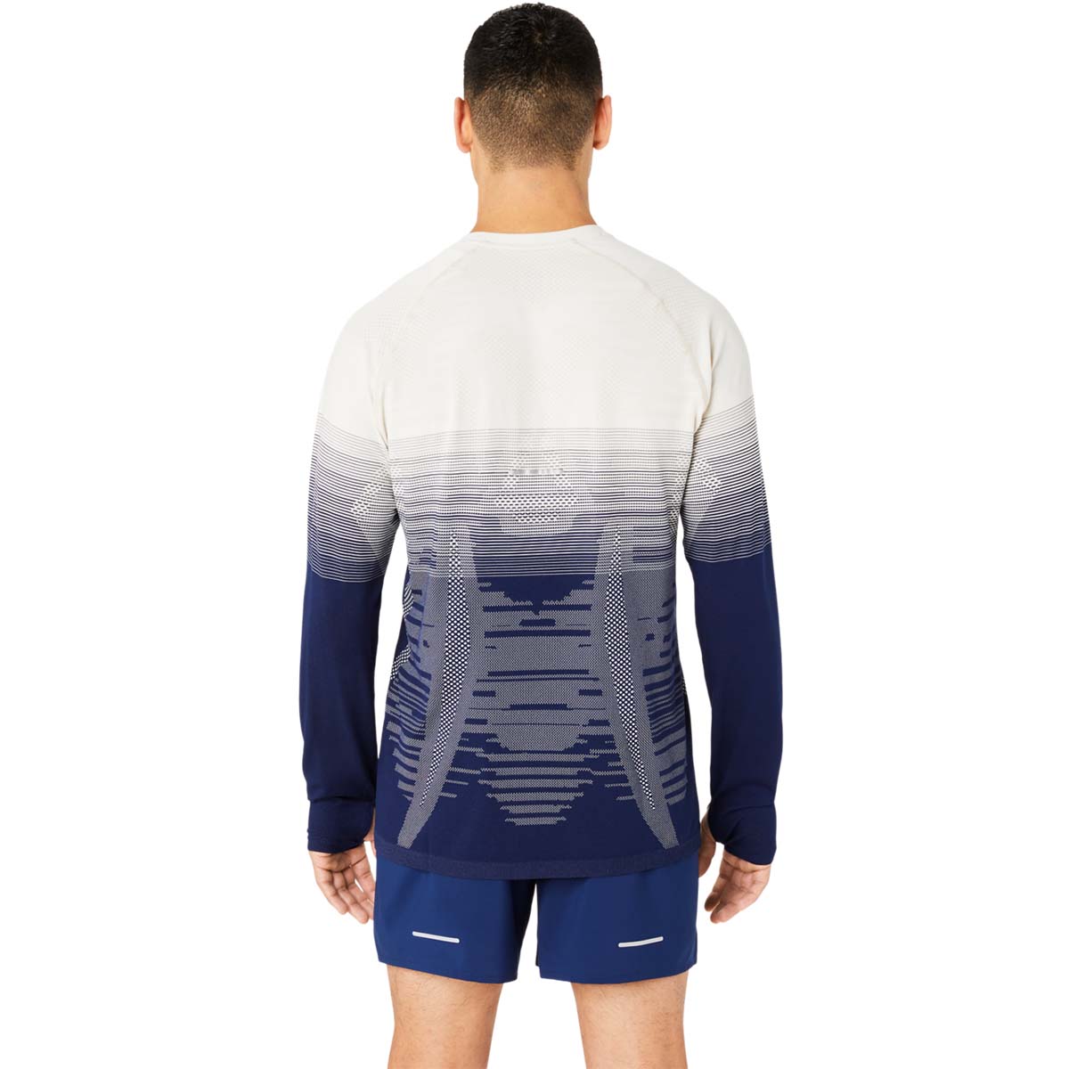 Asics Seamless LS Top Birch Blue Expanse חולצת אסיקס לגברים