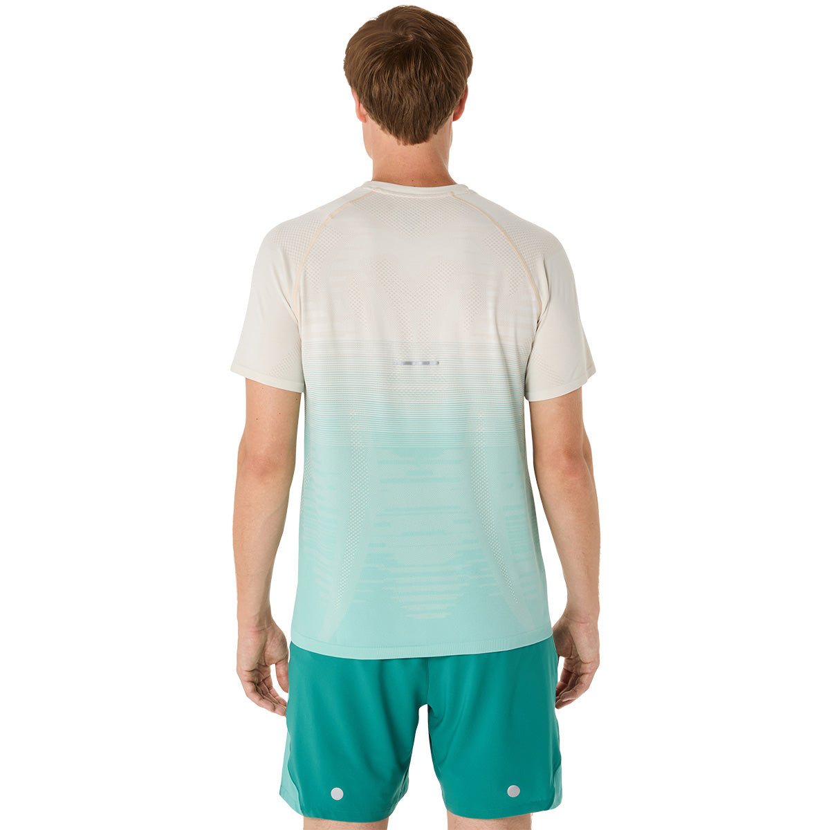 Asics Seamless Ss Top Men Birch Oasis Green חולצת ריצה לגברים אסיקס