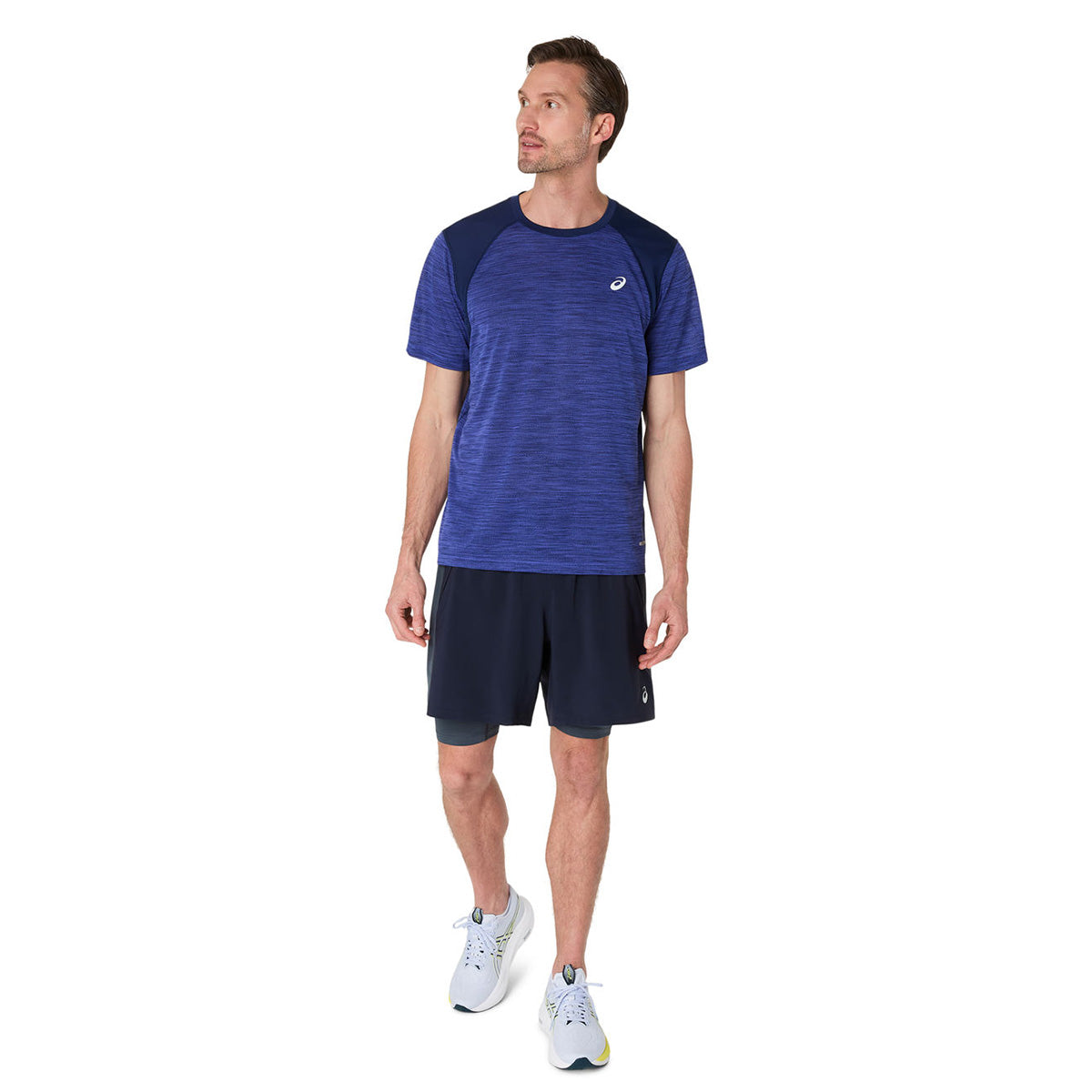 Asics Road Ss Top Man Dark Cobalt חולצת ריצה אסיקס לגברים