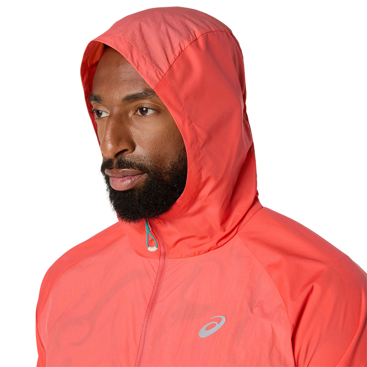 Asics Road Packable Jacket Men Coral Reef ג'קט רוח אסיקס לריצה לגברים