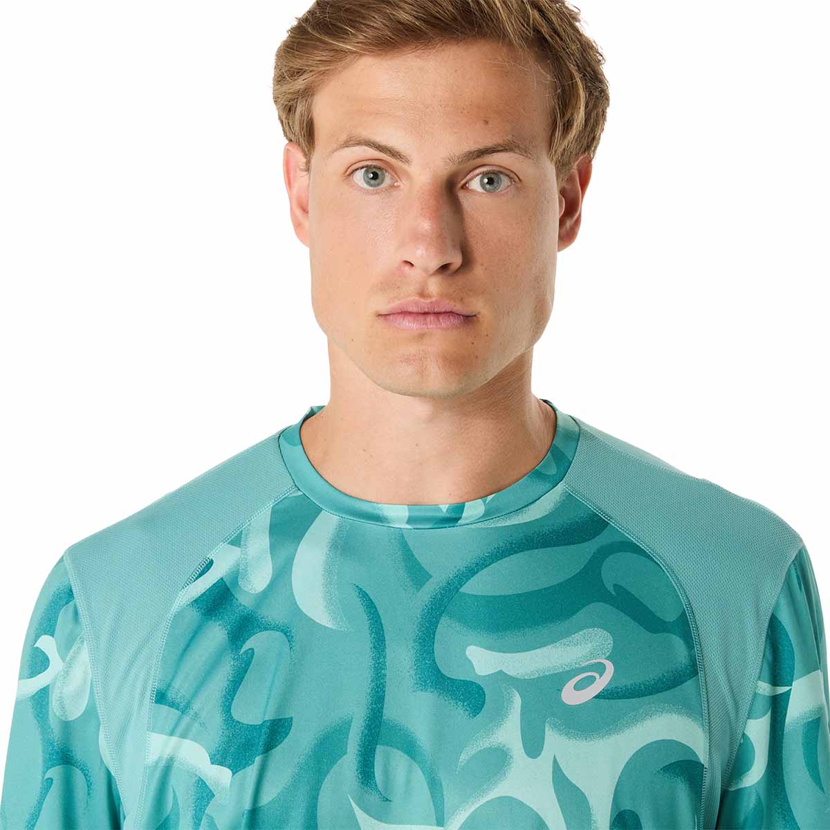 Asics Road Lite-Show Ss Top Men Light Teal חולצת ריצה לגברים אסיקס