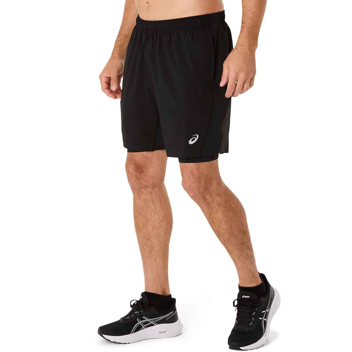 Asics Core 2-N-1 7In Short Men Black מכנסי ריצה לגבר אסיקס