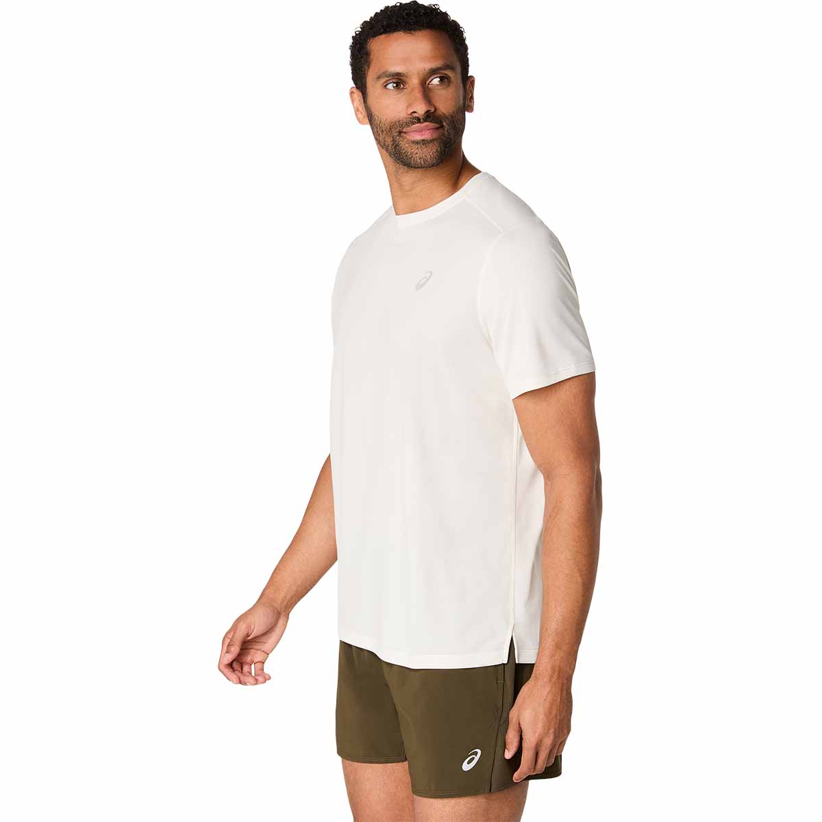 Asics Core Ss Top Man Cream חולצת ריצה אסיקס לגברים