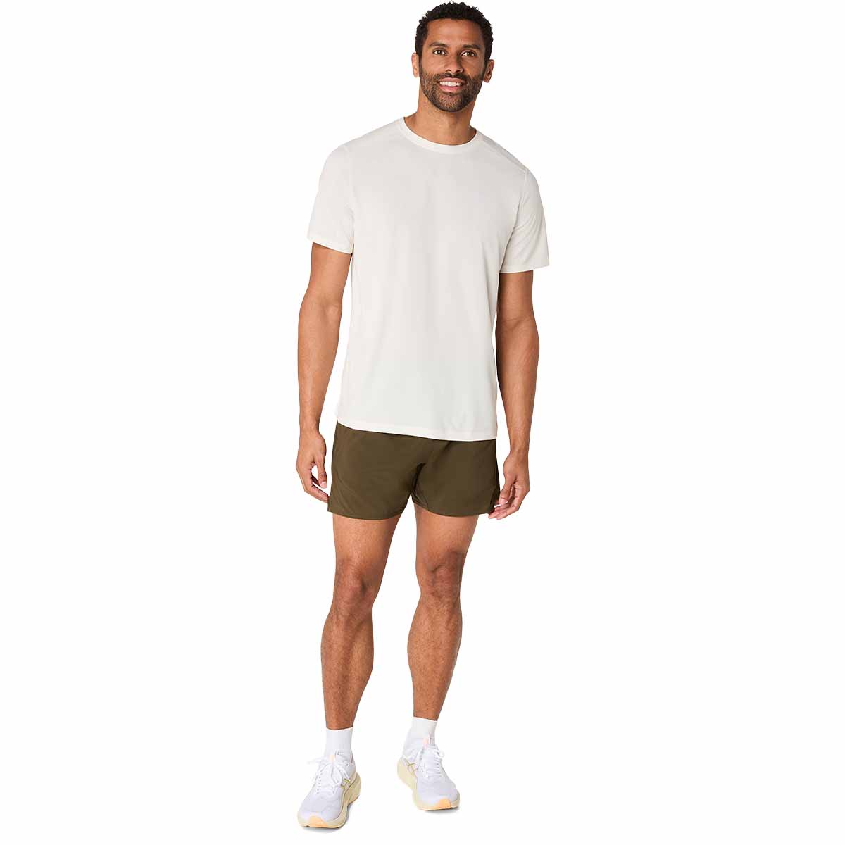 Asics Core Ss Top Man Cream חולצת ריצה אסיקס לגברים