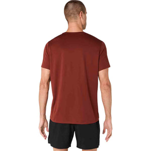 Asics Core SS Top Men Singed Red חולצת ריצה לגברים
