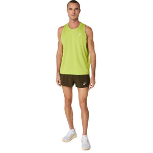 Asics Core Singlet Man Neon Lime גופיית ריצה אסיקס לגברים