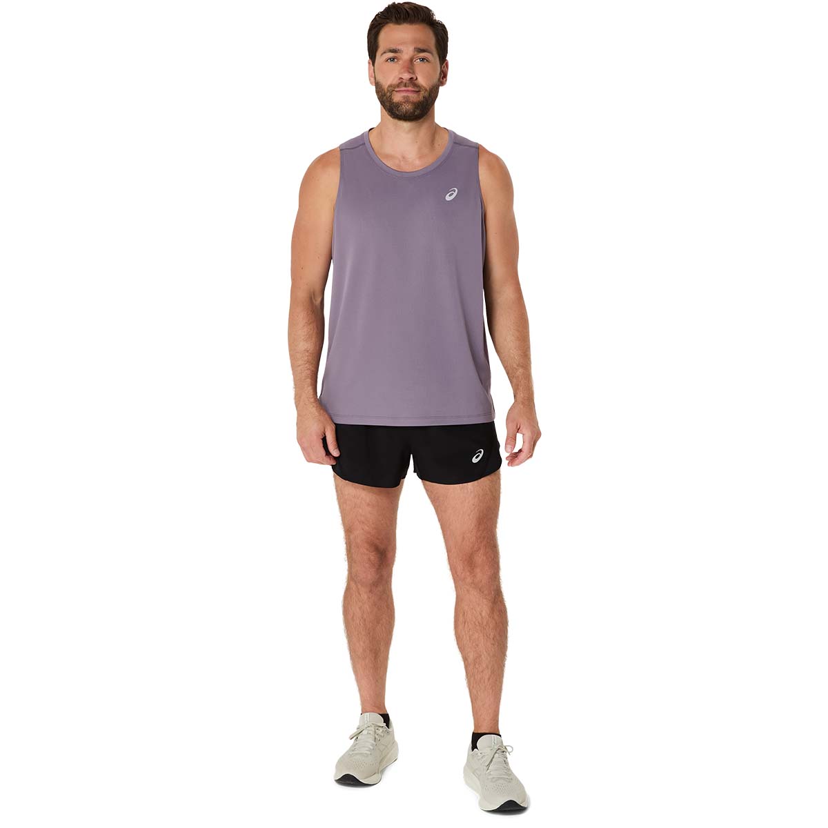 Asics Core Singlet Men Lavender Grey גופיה לגברים אסיקס