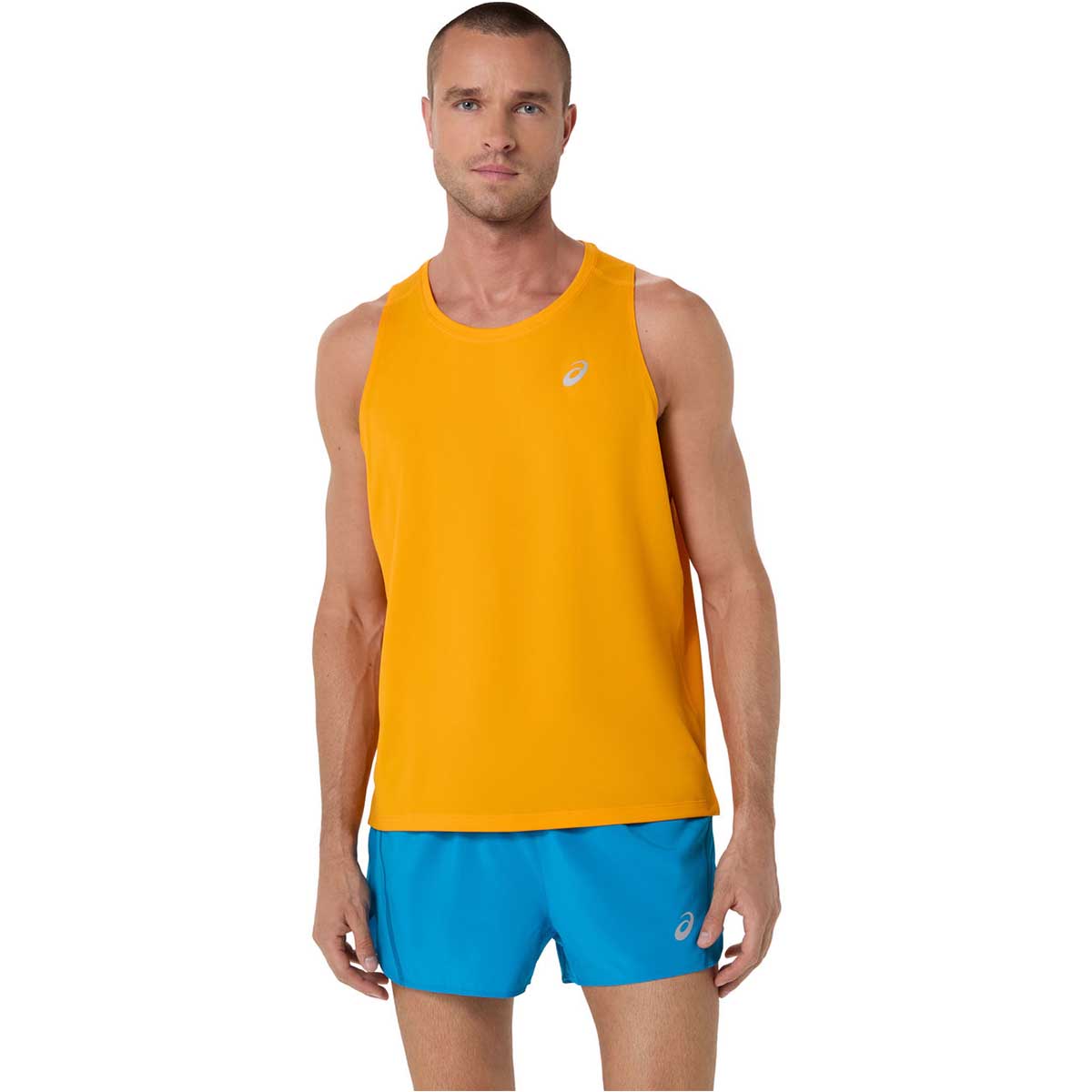 Asics Asics Core Singlet Men Yamabuki גופיית ריצה לגברים