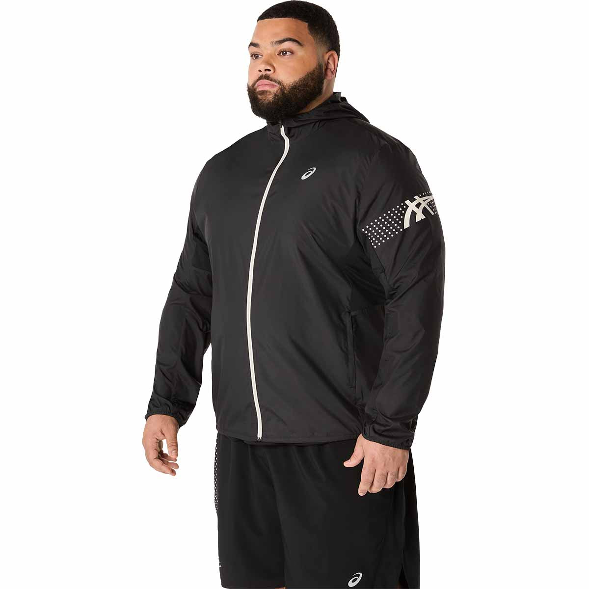 Asics Icon Jacket Man Performance Black ג'קט ריצה אסיקס לגברים