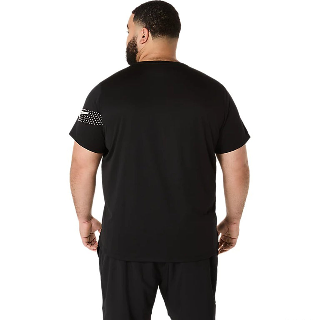 Asics Icon Ss Top Black Men חולצת ריצה לגבר
