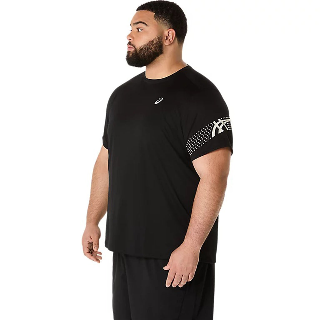 Asics Icon Ss Top Black Men חולצת ריצה לגבר