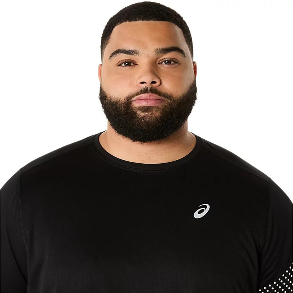 Asics Icon Ss Top Black Men חולצת ריצה לגבר