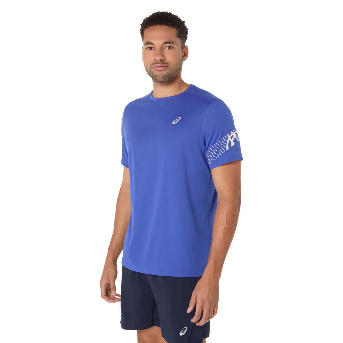 Asics Icon Ss Top Man Dark Cobalt men חולצת ריצה אסיקס לגברים