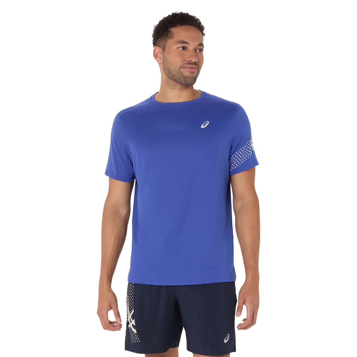 Asics Icon Ss Top Man Dark Cobalt men חולצת ריצה אסיקס לגברים