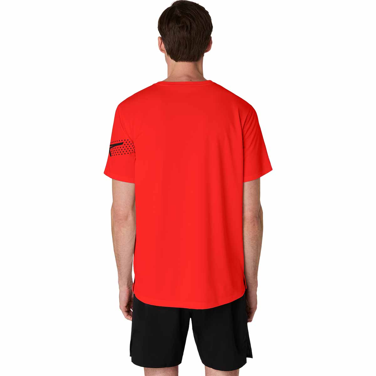 Asics Icon Ss Top Man Flash Red חולצת ריצה לגברים