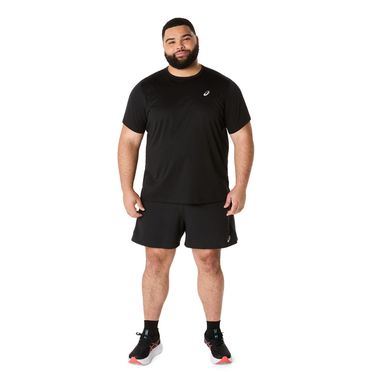 Asics Road 5In Short Men Black Grey מכנסי ריצה לגברים