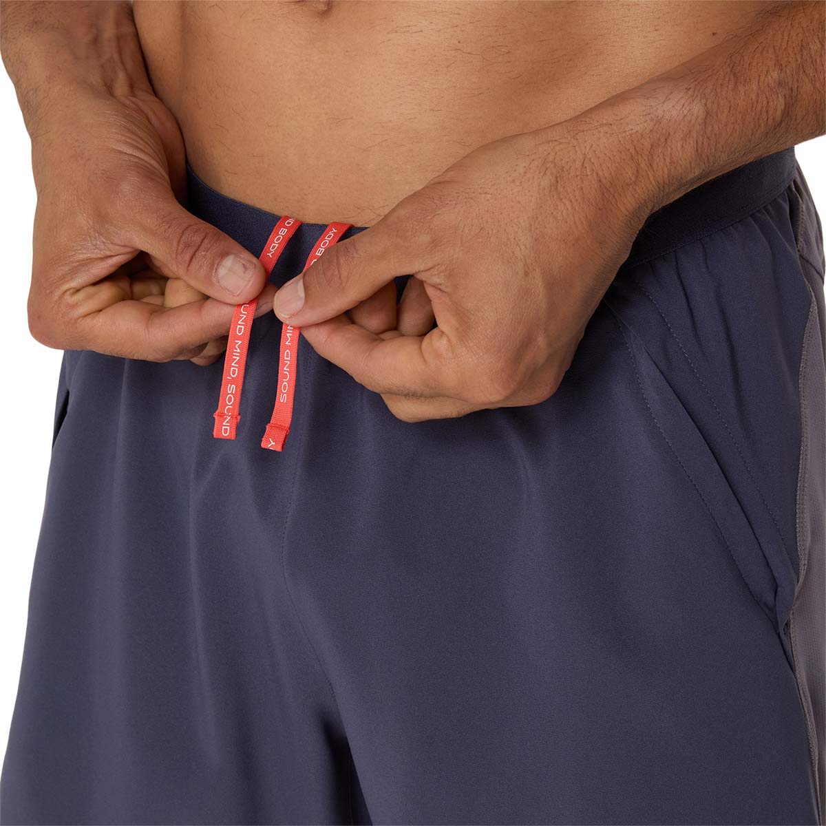 Asics Road 5In Short Men Indigo Fog Lavender Grey מכנסי ריצה לגברים