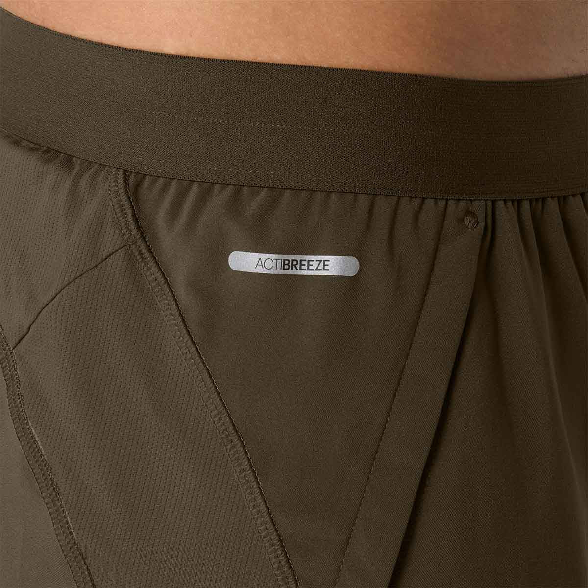 Asics Road 7In Short Man Brown Stone Mantle Green מכנסי ריצה אסיקס לגברים