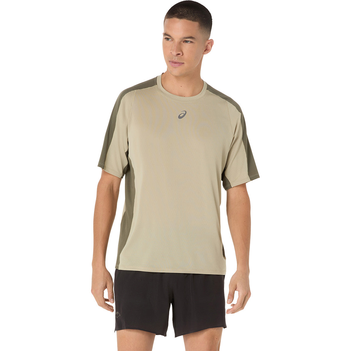 Asics Fujitrail Elite Ss Top Man Mantle Green Khaki חולצת ריצה לגברים