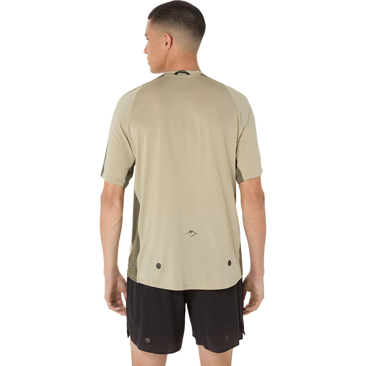 Asics Fujitrail Elite Ss Top Man Mantle Green Khaki חולצת ריצה לגברים