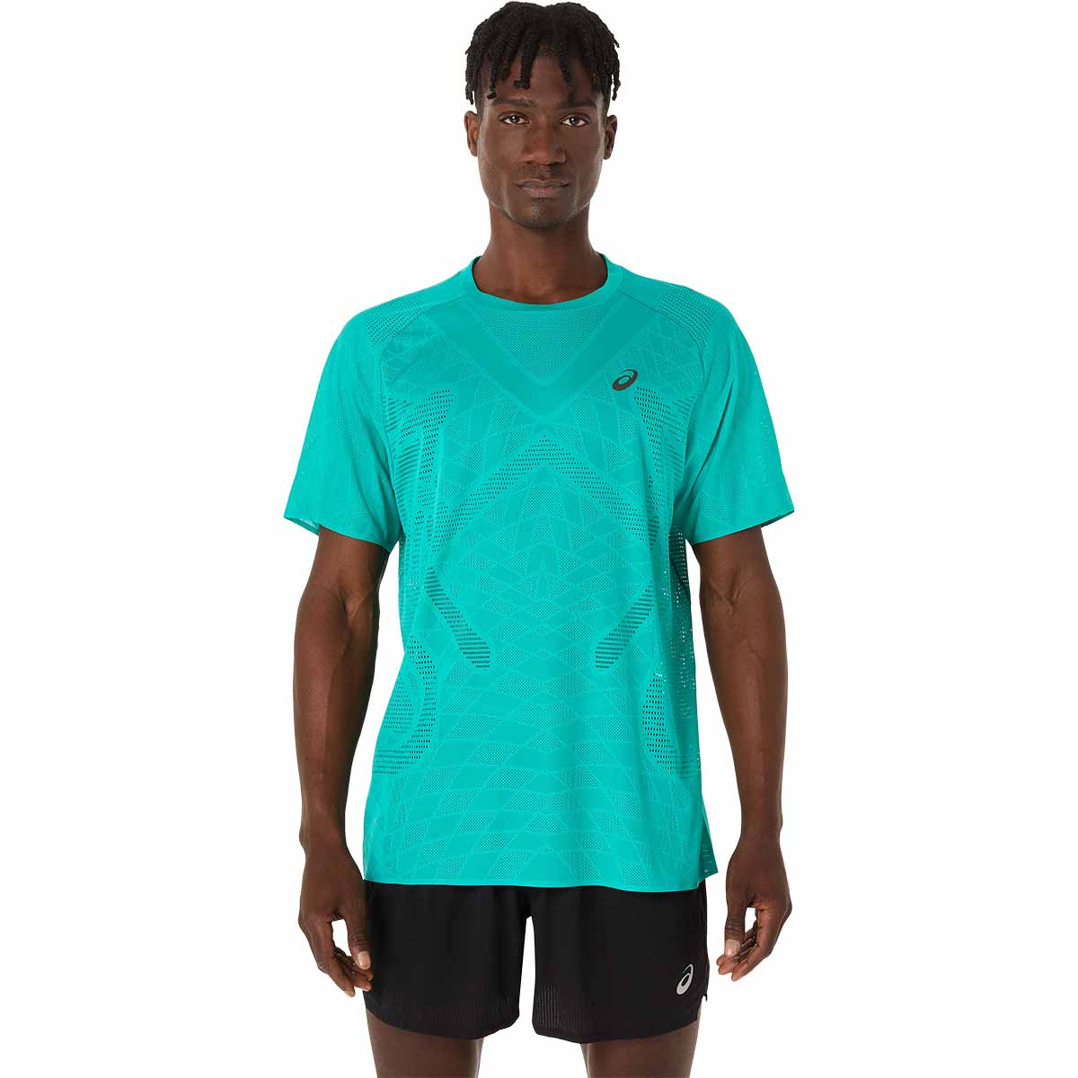 Asics Metarun Ss Top Men Wave Teal חולצת ריצה לגברים אסיקס