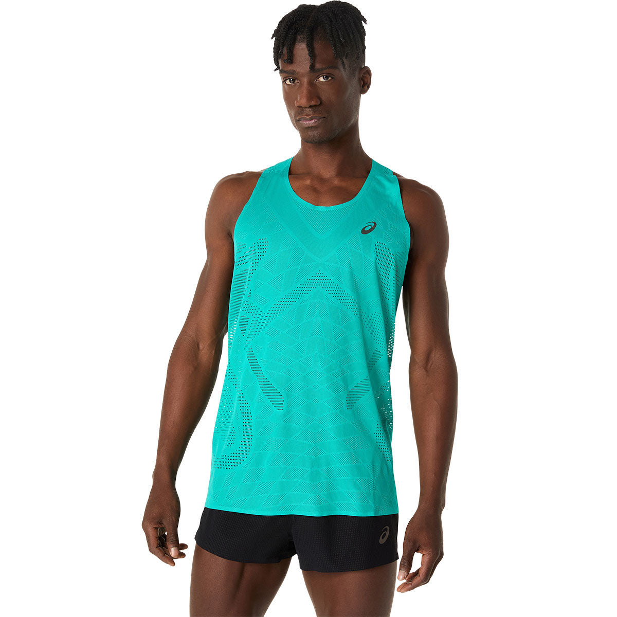 Asics Metarun Singlet Men Wave Teal גופיית ריצה לגברים