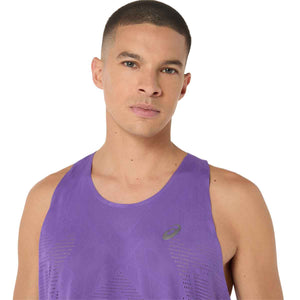 Asics Metarun Singlet Man Edo Purple גופיית ריצה לגברים