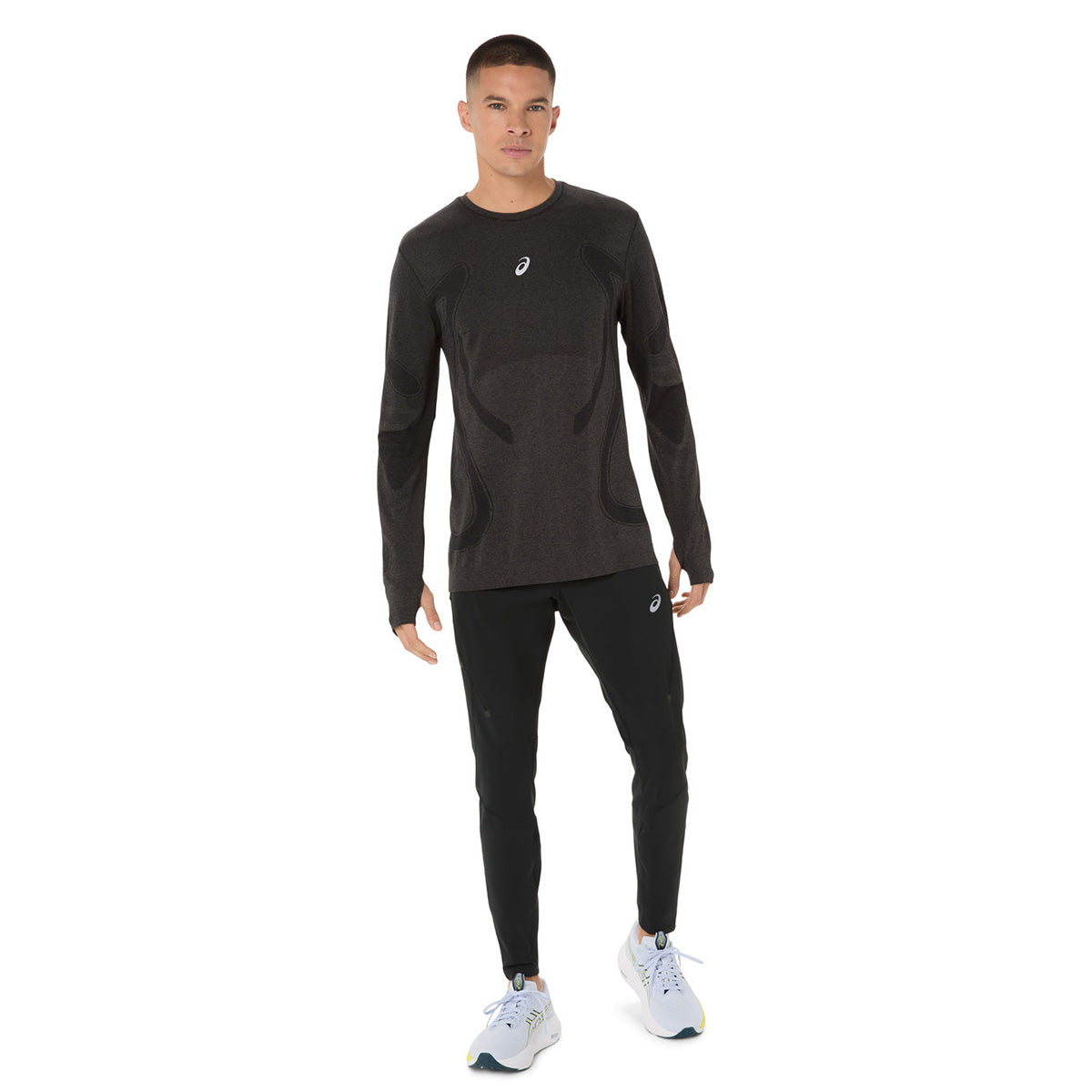 Asics Road Seamless Ls Top Man Performance Black חולצת ריצה ארוכה אסיקס לגברים