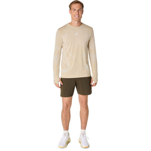 Asics Road Seamless Ls Top Man Cream חולצת ריצה ארוכה לגברים
